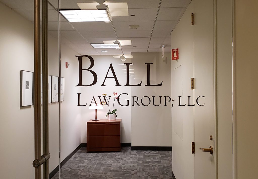 Window Graphic for law group
