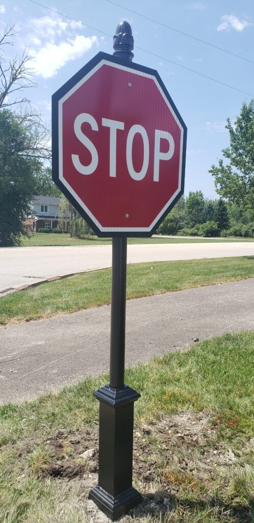 custom stop sign